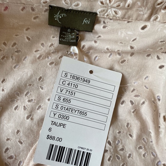 Anthropologie NWT Fei Marrow Eyelet Blouse - Picture 3 of 7